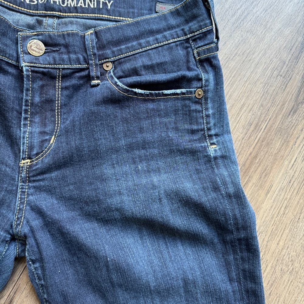 Citizens of Humanity Dark Blue Low Rise Straight Leg Jeans - Size 27 - Picture 11 of 16
